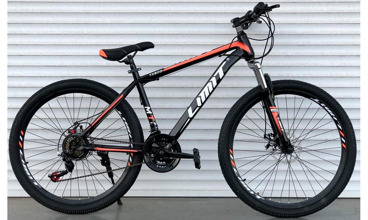 Фотография Велосипед TopRider 26" LIMIT TX800 2020 Черно-оранжевый